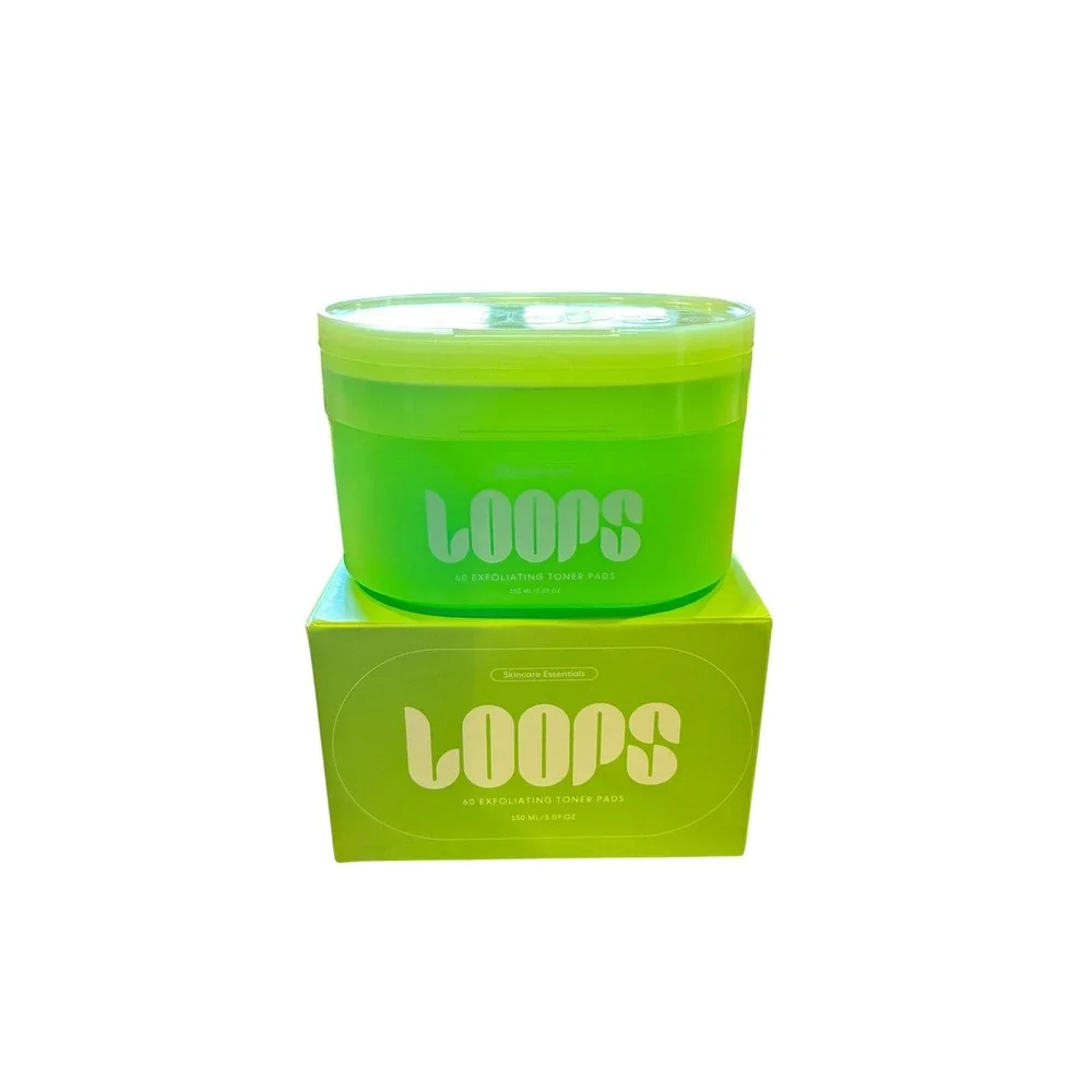 Loops Beauty 60 Exfoliating Toner Pads 150ml Skincare Essentials New‎ Unsealed